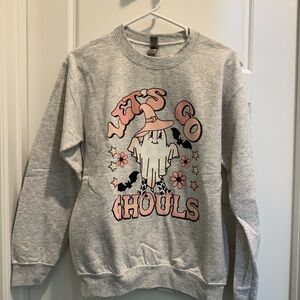 Fall/Halloween Ghost Let's Go Ghouls Sweatshirt Size Women’s Small